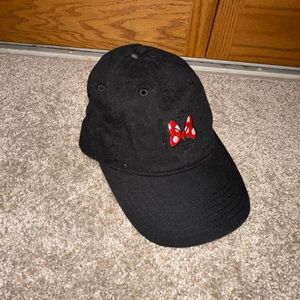 Black Minnie Mouse Bow Hat